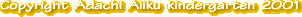 Copyright Adachi Aiiku Kindergarten 2001